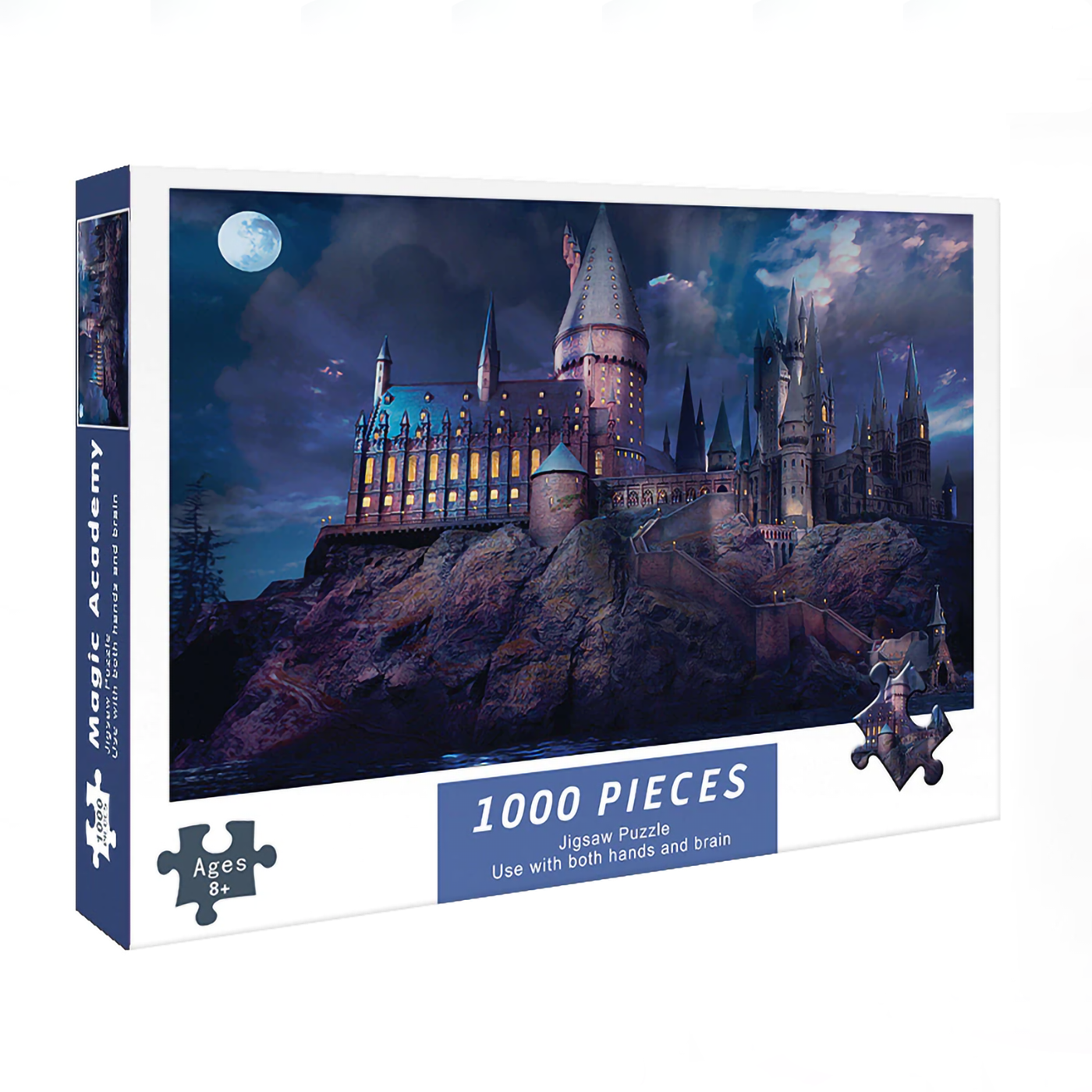 Quebra-cabeça 1000 peças paisagem castelo jogo de